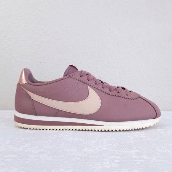 Nike Shoes - Nike Women's Cortez Mauve and Cream Sneakers